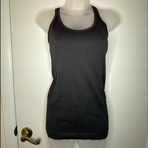 Lululemon Ebb to Street Tank Charcoal Size 6 EUC
